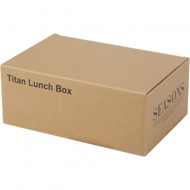 Logo trade advertising product photo of: Titan recycled stainless steel lunch box