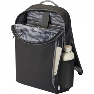 Logo trade advertising products image of: Aqua 15" GRS recycled water resistant laptop backpack 21L