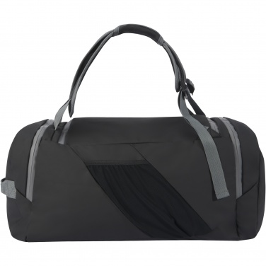 Logo trade corporate gifts picture of: Aqua GRS recycled water resistant duffel backpack 35L