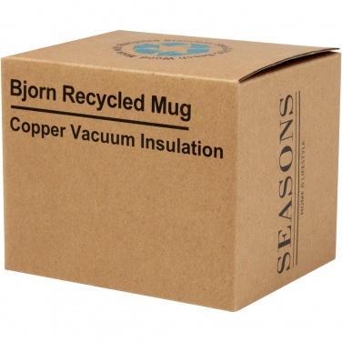 Logo trade promotional giveaways picture of: Bjorn 360 ml RCS certified recycled stainless steel mug with copper vacuum insulation