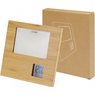 Logotrade advertising product picture of: Sasa bamboo photo frame with thermometer