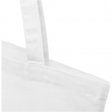 Logo trade promotional merchandise photo of: Madras 140 g/m2 GRS recycled cotton tote bag 7L