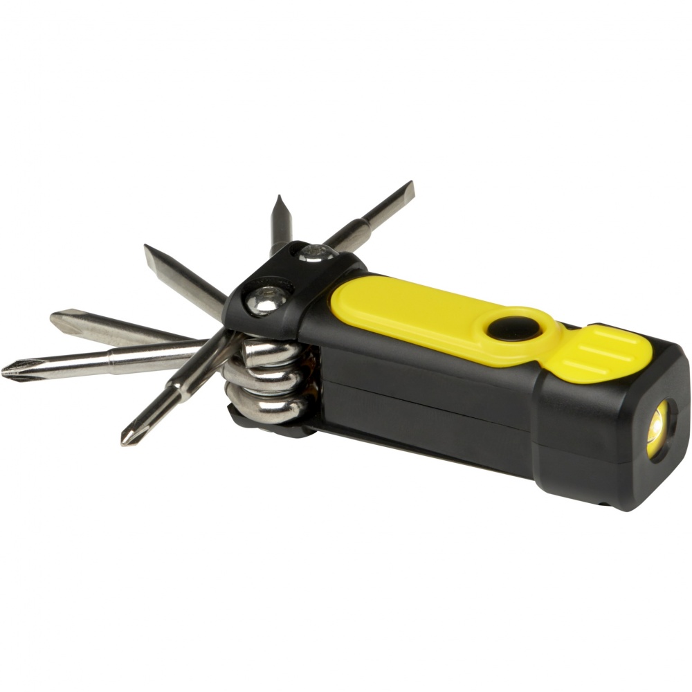 Logotrade corporate gifts photo of: Octo 8-in-1 RCS recycled plastic screwdriver set with torch