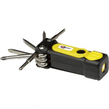 Logo trade promotional product photo of: Octo 8-in-1 RCS recycled plastic screwdriver set with torch