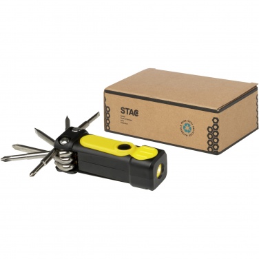 Logotrade promotional gift image of: Octo 8-in-1 RCS recycled plastic screwdriver set with torch