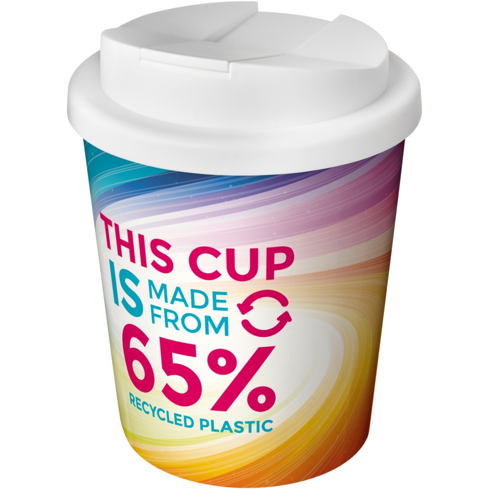 Logo trade promotional giveaways image of: Brite-Americano Espresso Eco 250 ml spill-proof insulated tumbler