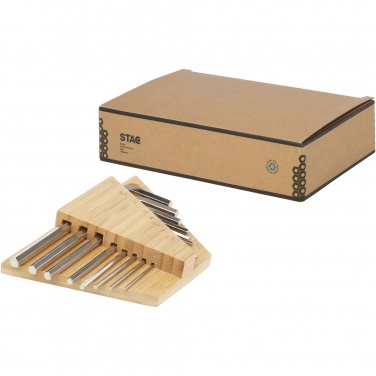 Logo trade promotional giveaway photo of: Allen bamboo hex key tool set