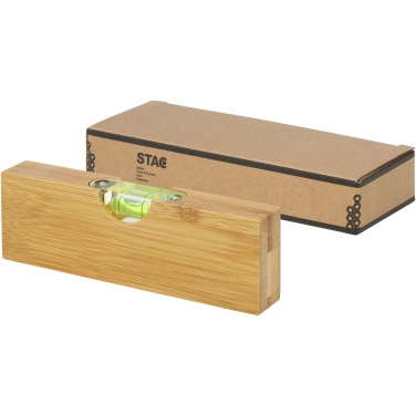 Logotrade promotional giveaway image of: Flush bamboo spirit level with bottle opener
