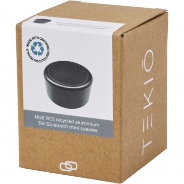 Logotrade promotional gifts photo of: Rise 3W RCS recycled aluminium Bluetooth® mini speaker 