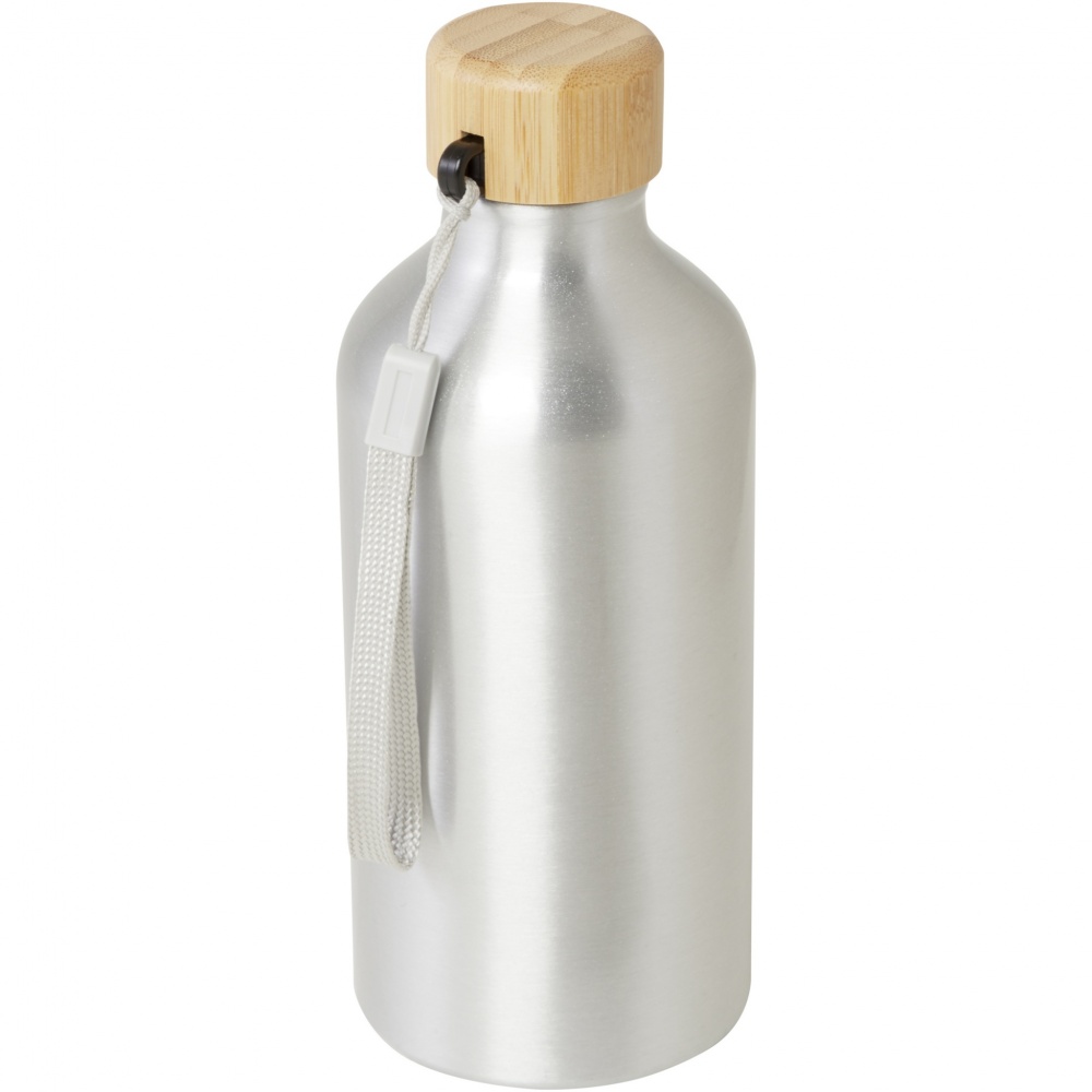 Logo trade promotional giveaways picture of: Malpeza 500 ml RCS certified recycled aluminium water bottle