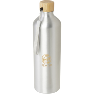 Logo trade promotional merchandise picture of: Malpeza 1000 ml RCS certified recycled aluminium water bottle