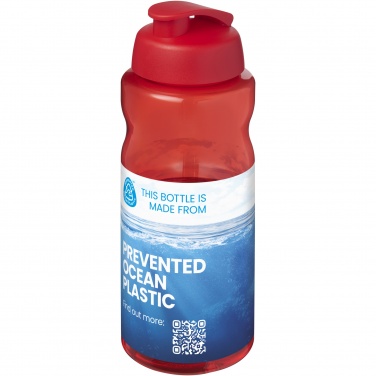 Logo trade promotional giveaways image of: H2O Active® Eco Big Base 1 litre flip lid sport bottle