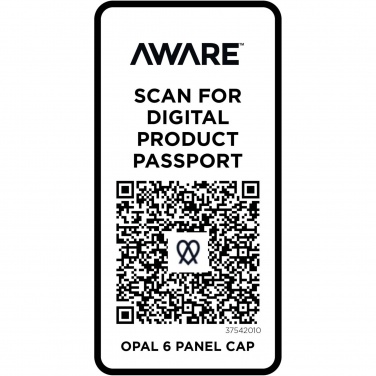 Logo trade corporate gifts picture of: Opal 6 panel Aware™ recycled cap