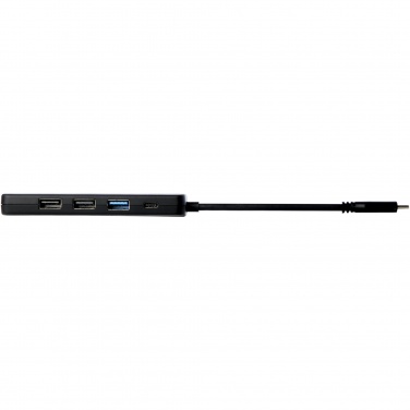 Logotrade business gift image of: Loop RCS recycled plastic multimedia adapter USB 2.0-3.0 with HDMI port