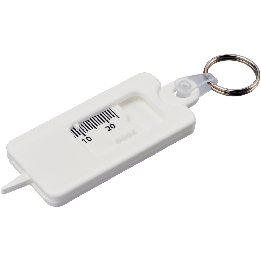 Logotrade promotional merchandise picture of: Kym recycled tyre tread check keychain