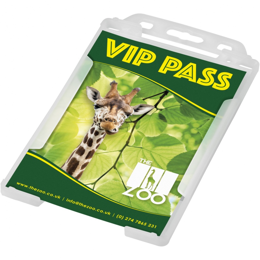 Logo trade promotional gift photo of: Pierre recycled plastic card holder 