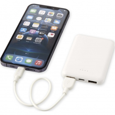 Logo trade corporate gifts image of: Asama 5000 mAh Type-C recycled plastic power bank