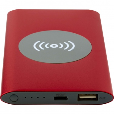 Logotrade promotional item picture of: Juice 4000 mAh Type-C recycled aluminium wireless power bank 