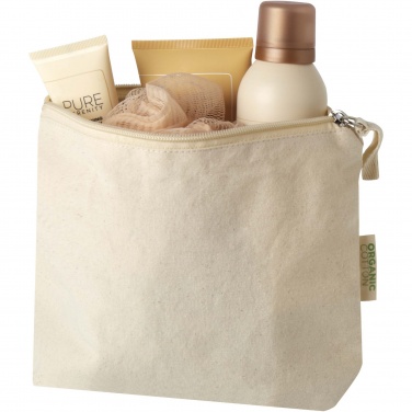 Logotrade promotional merchandise image of: Orissa 180 g/m² organic toiletry bag 1L