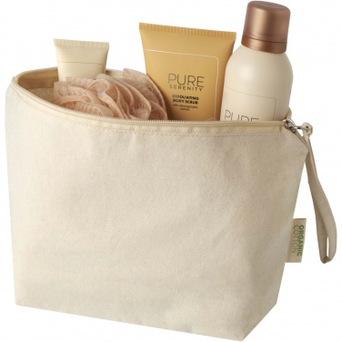 Logotrade promotional item picture of: Orissa 180 g/m² organic large accessory pouch 3L