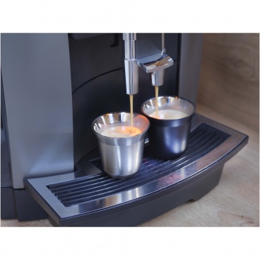 Logo trade business gifts image of: Duo 80 ml RCS certified stainless steel espresso cup set 