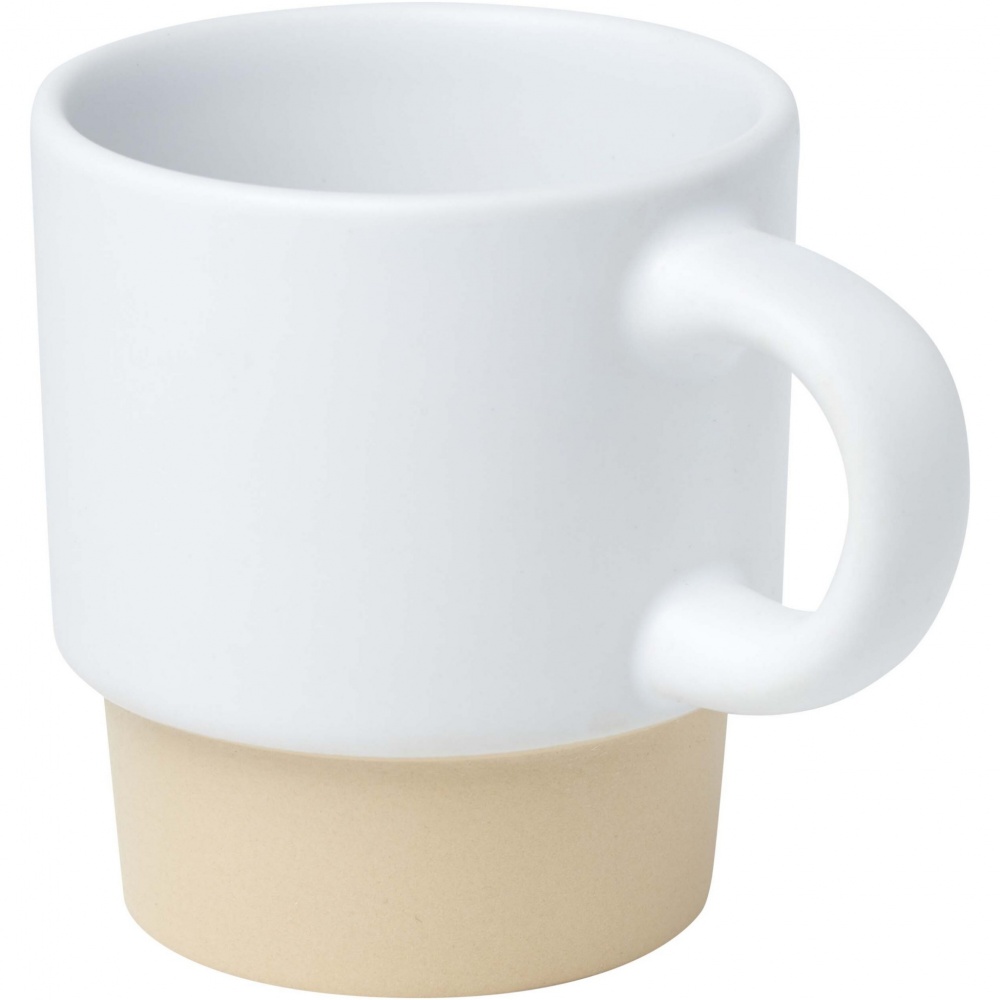 Logo trade promotional giveaway photo of: Olympia 130 ml stackable expresso cup with clay bottom