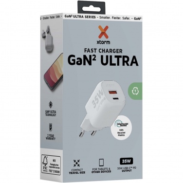 Logo trade promotional merchandise picture of: Xtorm XEC035 GaN² Ultra 35W wall charger