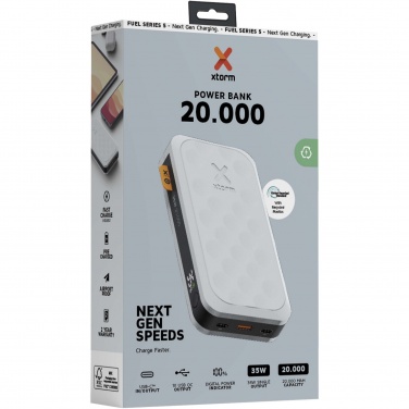 Logo trade promotional gifts image of: Xtorm FS520 Fuel Series 20.000 mAh 35W power bank