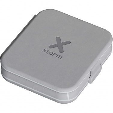Logo trade advertising product photo of: Xtorm XWF21 15W foldable 2-in-1 wireless travel charger