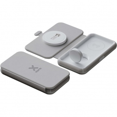Logo trade promotional merchandise photo of: Xtorm XWF31 15W foldable 3-in-1 wireless travel charger