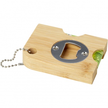 Logotrade promotional product picture of: Levo bamboo bottle opener with level 