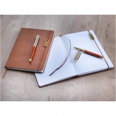 Logotrade promotional product image of: Legato A5 notebook and rollerball pen set 