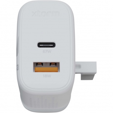 Logotrade business gift image of: Xtorm XEC067G GaN² Ultra 67W wall charger - UK plug