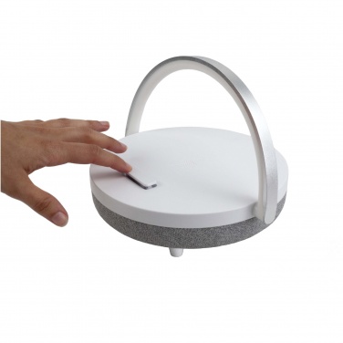 Logo trade promotional items picture of: Prixton 4-in-1 10W Bluetooth® speaker with LED light and wireless charging base