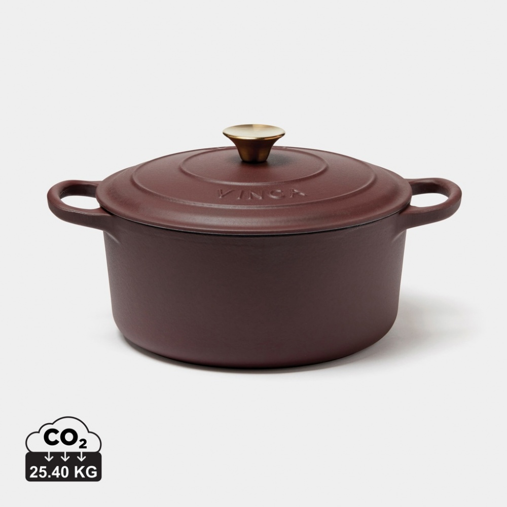 Logotrade promotional item picture of: VINGA Monte enameled cast iron pot 5.5L