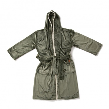 Logo trade promotional giveaways picture of: VINGA Louis luxury plush RPET robe size L-XL