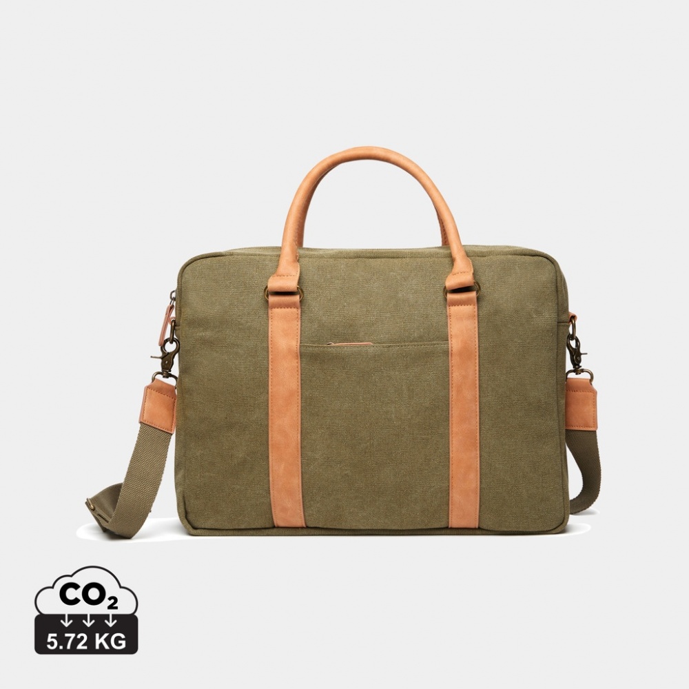 Logo trade business gift photo of: VINGA Bosler RCS recycled canvas computer bag