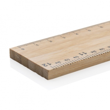 Logotrade corporate gift image of: Timberson extra thick 30cm double sided bamboo ruler