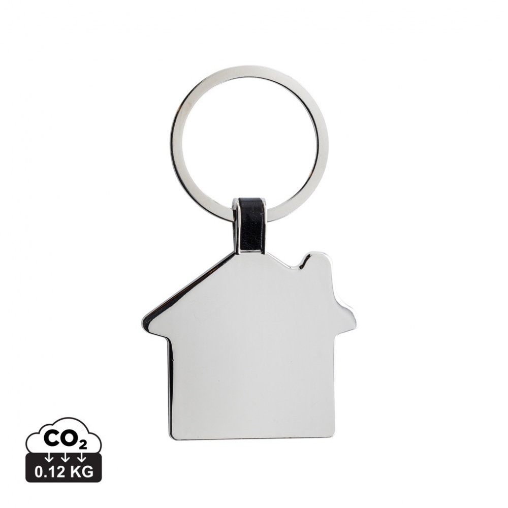 Logotrade business gifts photo of: RCS recycled zinc alloy house keyring