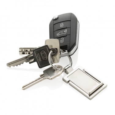 Logo trade promotional items image of: RSC recycled zinc alloy phone stand keychain