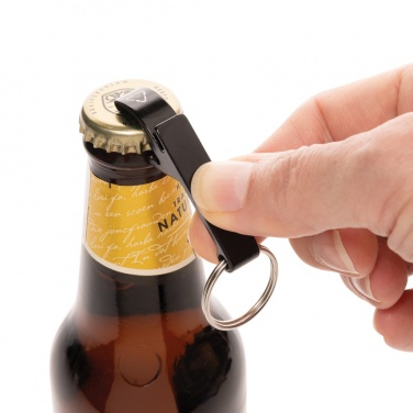 Logotrade promotional gift picture of: RCS recycled aluminum bottle and can opener