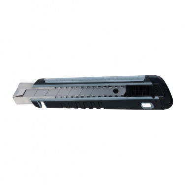 Logo trade promotional giveaways image of: Refillable RCS rplastic heavy duty snap-off knife soft grip
