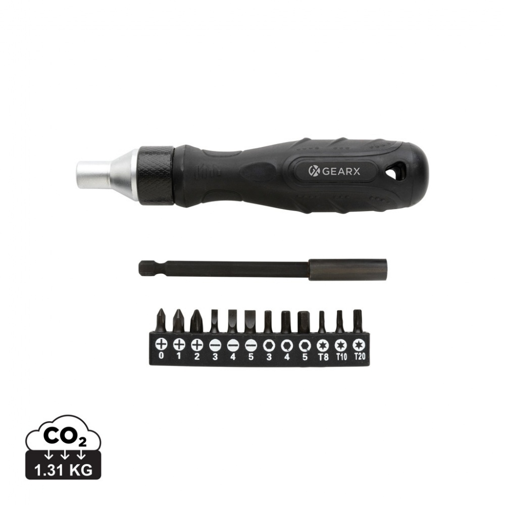 Logo trade promotional items image of: Gear X ratchet screwdriver