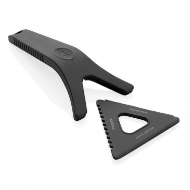 Logo trade promotional products image of: Polard RCS certified recycled plastic 3-in-1 ice scraper