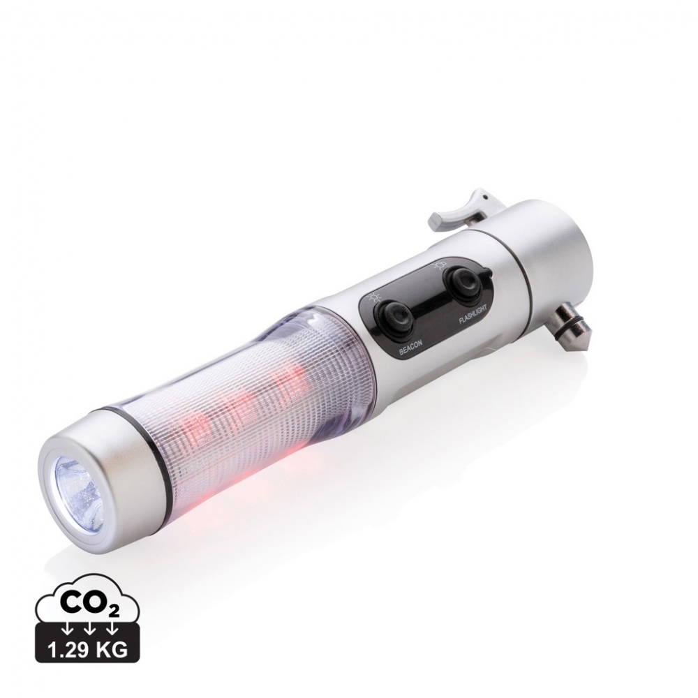 Logotrade advertising product picture of: Emergency light with hammer