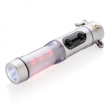 Logo trade promotional gifts image of: Emergency light with hammer