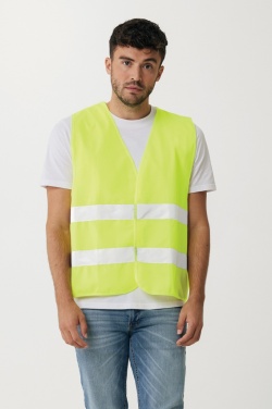 Logo trade promotional gifts image of: GRS recycled PET high-visibility safety vest