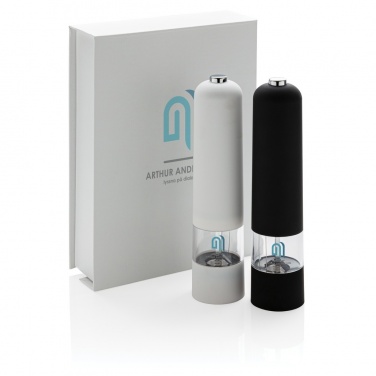 Logo trade promotional product photo of: Electric pepper and salt mill set