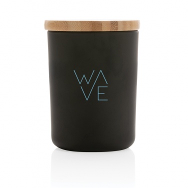 Logotrade promotional items photo of: Ukiyo deluxe scented candle with bamboo lid