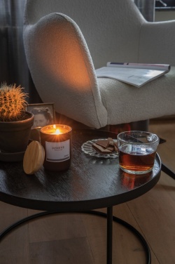 Logo trade promotional items image of: Ukiyo deluxe scented candle with bamboo lid